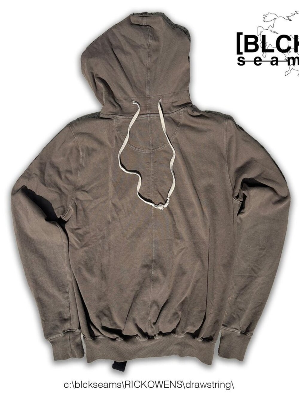 Rick Owens Drkshdw Reverse Drawstring Hoodie